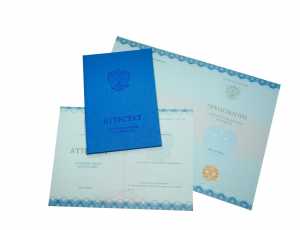 Аттестат за 11 класс с 2014 по 2026 годы образец 5