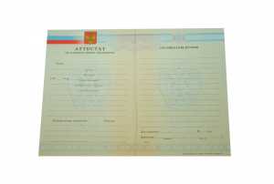 Аттестат за 9 класс с 2008 по 2009 годы образец 1