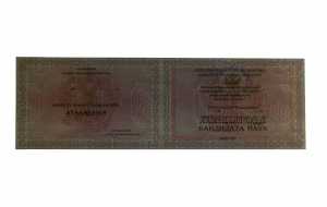 Диплом кандидата наук с 2006 по 2014 годы образец 1